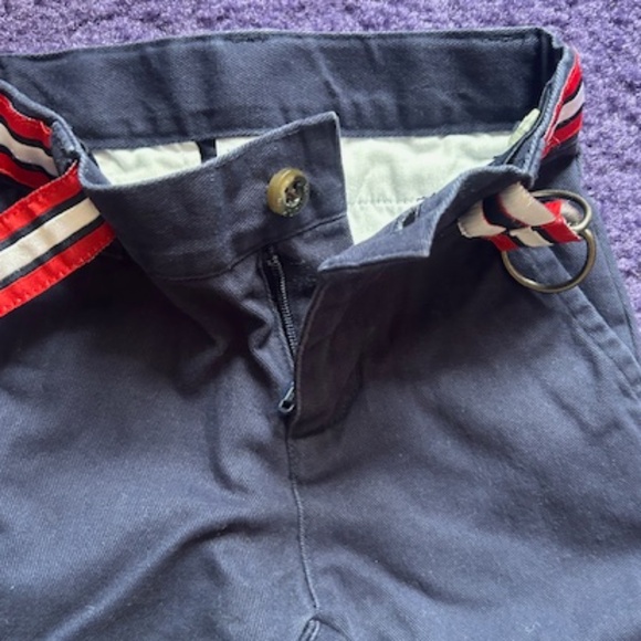 Janie and Jack baby Navy dress pants with belt - 6-12 months - Picture 3 of 6